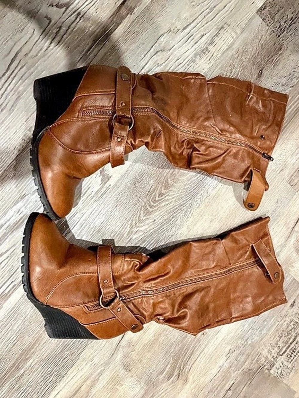 Over-the-Knee Boots Brown Size 8M